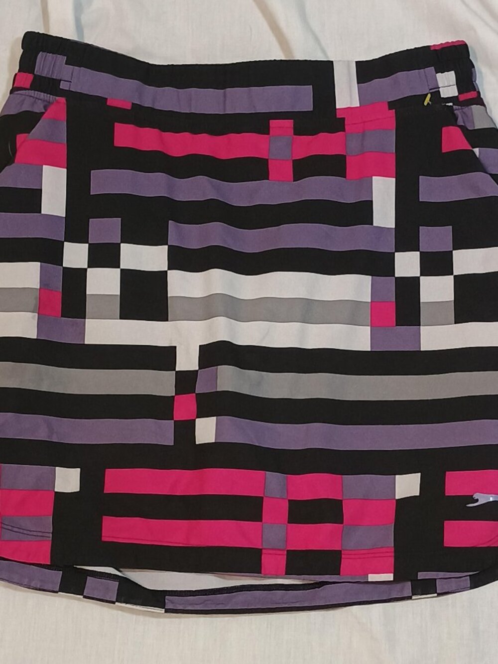Slazenger/Skort/Womens S/Pink Purple Geometric Athletic Tennis Compression Mini